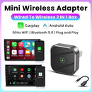 2-in-1 Wireless CarPlay Dongle Wired to Wireless Android Auto Adapter AI Smart Box Car Intelligent Systems For Car With CarPlay