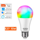 Smart LED Bulb LED Bulb Dimmable 15W 18W E27 B22 110V 220V RGBCW Color Change Lamps Smart Life App Group Control Music Rhythm