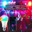 Smart LED Bulb LED Bulb Dimmable 15W 18W E27 B22 110V 220V RGBCW Color Change Lamps Smart Life App Group Control Music Rhythm