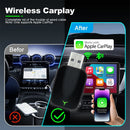 New Wired To Wireless Carplay Android 2 In 1 Automatic Adapter Car Gadget Smart Box Plug and Play 5Ghz Wifi Fast Connection