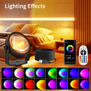 Smart LED Sunset Projector Lamp RGB Dimmable Atmosphere Light Tuya WiFi & IR Remote Control Ambient Lighting for Photography