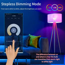 Smart LED Bulb LED Bulb Dimmable 15W 18W E27 B22 110V 220V RGBCW Color Change Lamps Smart Life App Group Control Music Rhythm