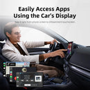 Wired to Wireless Android Auto Adapter with Ambient Light 5G WiFi & BT5.0 USB Plug and Play for OEM Car Radio Wide Compatibility