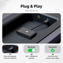 Wired to Wireless Android Auto Adapter with Ambient Light 5G WiFi & BT5.0 USB Plug and Play for OEM Car Radio Wide Compatibility