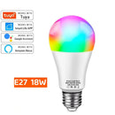 Smart LED Bulb LED Bulb Dimmable 15W 18W E27 B22 110V 220V RGBCW Color Change Lamps Smart Life App Group Control Music Rhythm