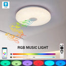 Smart RGB Music Ceiling Light LED Audio Ceiling Lamp Bluetooth APP Remote Control Dimmable Living Room Bedroom Ambient Lighting