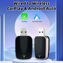 New Wired To Wireless Carplay Android 2 In 1 Automatic Adapter Car Gadget Smart Box Plug and Play 5Ghz Wifi Fast Connection