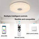 Smart RGB Music Ceiling Light LED Audio Ceiling Lamp Bluetooth APP Remote Control Dimmable Living Room Bedroom Ambient Lighting