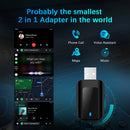 2in 1 Smart Dongle Wireless Carplay Adapter Android Auto 5G WIFI For Carplay Android Phone For Volvo Benz Mg Kia Chery VW