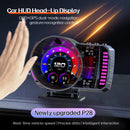 Auto Electronic Accessory P28 HUD Car Head Up Display OBD+GPS+RGB Digital Smart GPS Speedometer Gesture Recognition Speed Waning