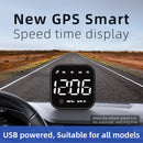 G4S GPS Head Up Display LED Auto Speedometer Smart Digital Vehicle Speed HUD Car Accessories for All Car With Overspeed Alarm