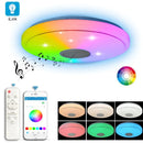 Smart RGB Music Ceiling Light LED Audio Ceiling Lamp Bluetooth APP Remote Control Dimmable Living Room Bedroom Ambient Lighting