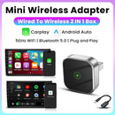 2-in-1 Wireless CarPlay Dongle Wired to Wireless Android Auto Adapter AI Smart Box Car Intelligent Systems For Car With CarPlay