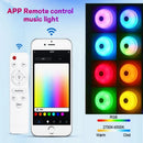 Smart RGB Music Ceiling Light LED Audio Ceiling Lamp Bluetooth APP Remote Control Dimmable Living Room Bedroom Ambient Lighting