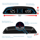 G3 GPS HUD Auto Speedometer Head Up Display Car Smart Digital Alarm Reminder Meter compass Electronics Accessories for All Car