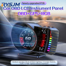 Auto Electronic Accessory P28 HUD Car Head Up Display OBD+GPS+RGB Digital Smart GPS Speedometer Gesture Recognition Speed Waning