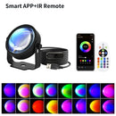 Smart LED Sunset Projector Lamp RGB Dimmable Atmosphere Light Tuya WiFi & IR Remote Control Ambient Lighting for Photography